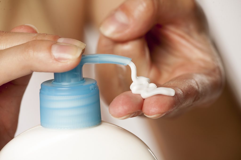 loção para as mãos